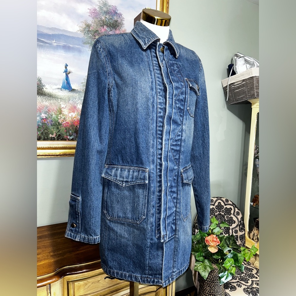 Ralph Lauren Mid Length Blue Denim Jacket - Picture 5 of 10